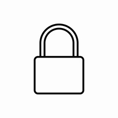 Outline lock icon.Lock vector illustration. Symbol for web and mobile