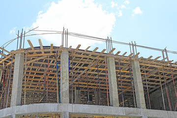 Preparation of formwork for the construction of the frame house