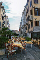 street cafe in rome italy
