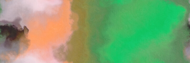 Fototapeta premium abstract watercolor background with watercolor paint style with medium sea green, tan and pastel brown colors