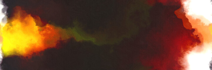 Obraz premium abstract watercolor background with watercolor paint style with very dark pink, vivid orange and coffee colors and space for text or image