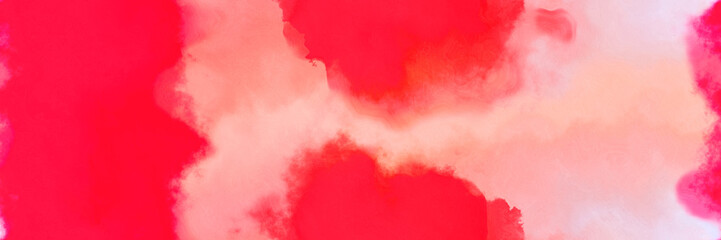 abstract watercolor background with watercolor paint style with light pink, crimson and light coral colors. can be used as web banner or background