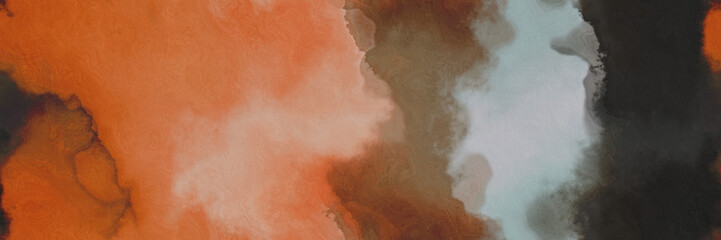 abstract watercolor background with watercolor paint style with peru, very dark blue and coffee colors. can be used as web banner or background