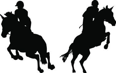 horse and rider silhouette