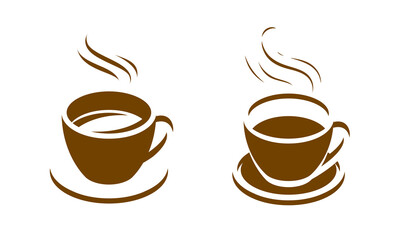 Cup of coffee symbol. Cafe, drink, food concept