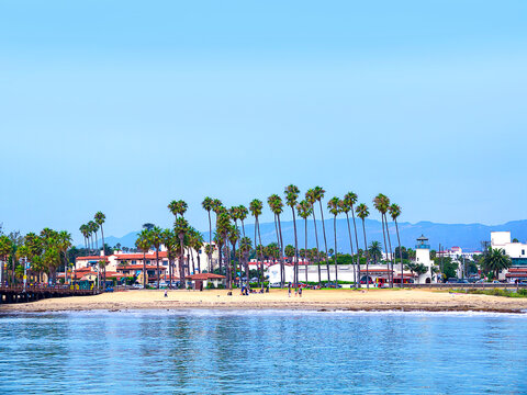Santa Barbara is a city on the central California coast, with the Santa Ynez Mountains as dramatic backdrop