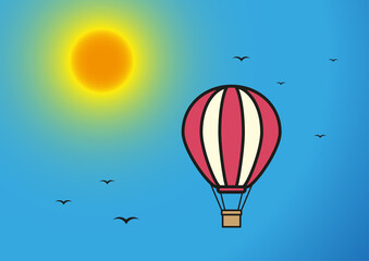 Hot Air Balloon Vector