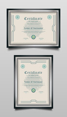 Classic Certificate Templates with Abstract Ornaments