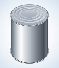 Still tin can. Vector drawing