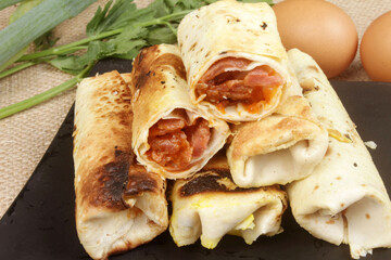 kebab is traditional food from turkish and arabic