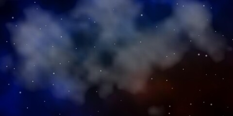 Dark Blue, Yellow vector template with neon stars. Colorful illustration with abstract gradient stars. Pattern for websites, landing pages.