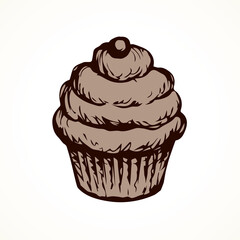 Cake. Vector drawing