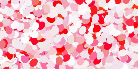 Light red vector pattern with abstract shapes.