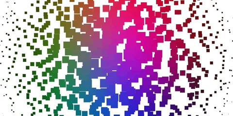 Light Pink, Green vector template with rectangles. Rectangles with colorful gradient on abstract background. Pattern for commercials, ads.
