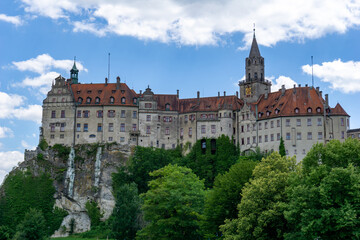 Fototapeta na wymiar panorama view of the Hohenzollern Castle Sigmaringen