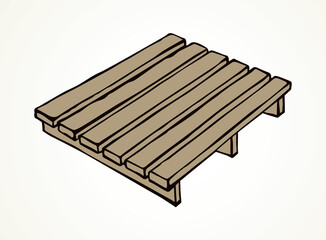 Pallet. Vector drawing