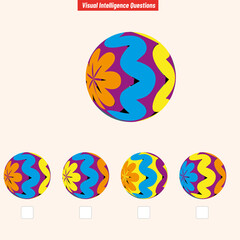 Visual Intelligence Questions. Find the same. IQ Test