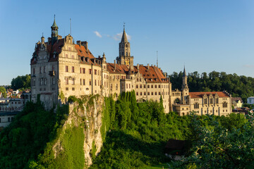 Fototapeta na wymiar view of the Hohenzollern Castle at Sigmaringen