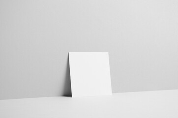 Square Flyer / Invitation Mock-Up - Wall Background