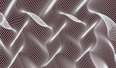 Distorted wave line texture. Vector illustration EPS10