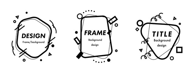 見出しやタイトルのフレームのセット／枠／装飾／飾り／おしゃれ