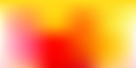 Light Red, Yellow vector abstract blur backdrop.
