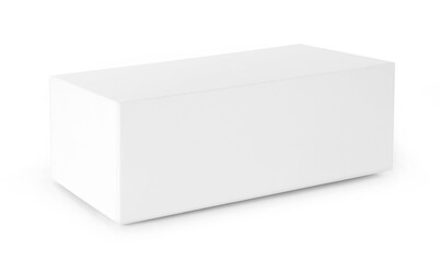 white box on white background.
