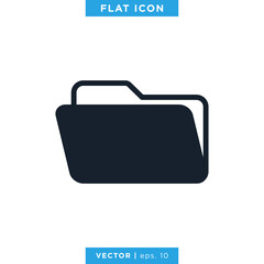 Folder Icon Vector Design Template