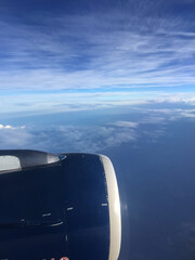 view from airplane window