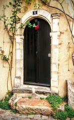 Fototapeta na wymiar old door in the old town