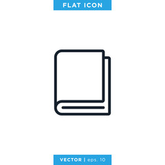 Book Icon Vector Design Template