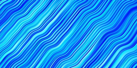 Light BLUE vector template with curves. Colorful illustration in abstract style with bent lines. Design for your business promotion.