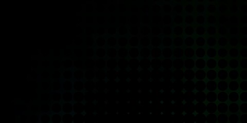 Dark Green vector layout with circle shapes. Modern abstract illustration with colorful circle shapes. Pattern for websites.