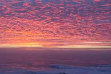 colorful clouds at sunset