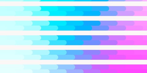 Light Pink, Blue vector backdrop with lines. Colorful gradient illustration with abstract flat lines. Best design for your posters, banners.