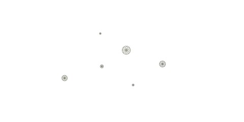 Light Gray vector pattern with spheres.
