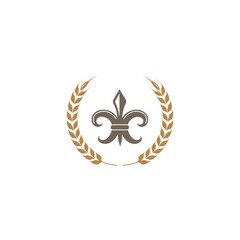 fleur de lis icon vector illustration design © sangidan