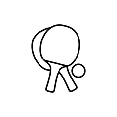 table tennis icon vector