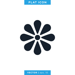 Flower Icon Vector Design Template