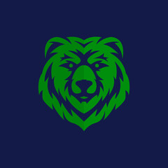 Abstract bear vector logo template - Eps 10