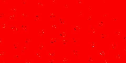 Light Orange vector texture with women's rights symbols.