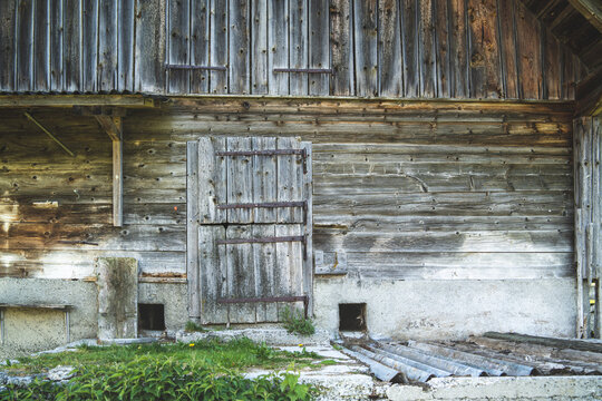 The door of an old barn