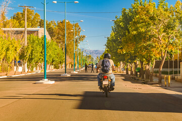 Main Avenue Barreal Village, San Juan Province, Argentina