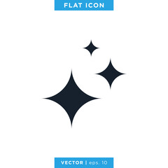 Sparkle Icon Vector Design Template
