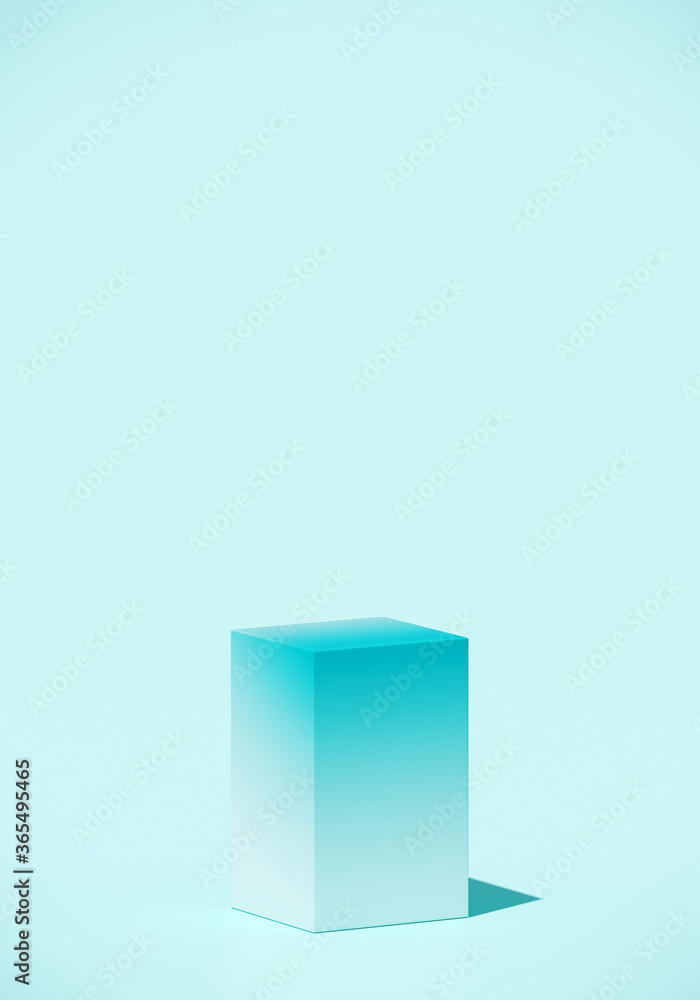 Poster minimal abstract mockup background for product presentation. colorful blending vibrant gradient podi