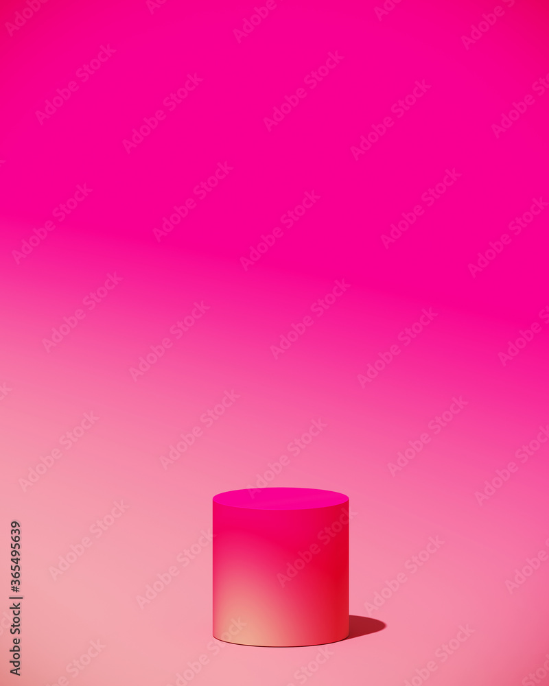Poster minimal abstract mockup background for product presentation. colorful blending vibrant gradient podi