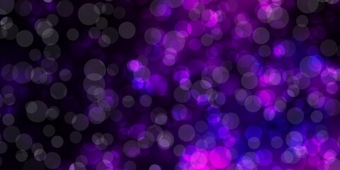 Dark Pink vector background with circles. Abstract illustration with colorful spots in nature style. Design for posters, banners.