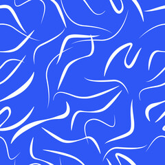 seamless pattern with blue waves