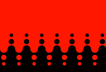 abstract red curve combine with black curve background