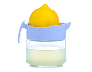Lemon Juicer squeezer on white background isolation